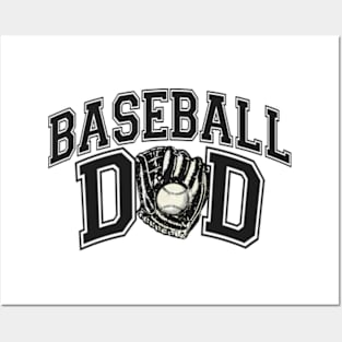 Vintage Baseball Dad Fathers Day Sport Lover Dad Life Posters and Art